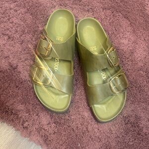 Birkenstock Olive Green Two-Buckle